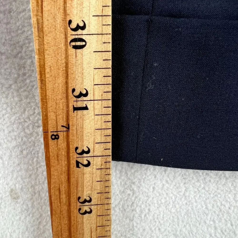 Tory Burch Navy Wide-Leg Trousers